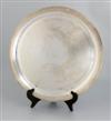 (P&O LINE.) Silver serving tray by Mappin & Webb,
